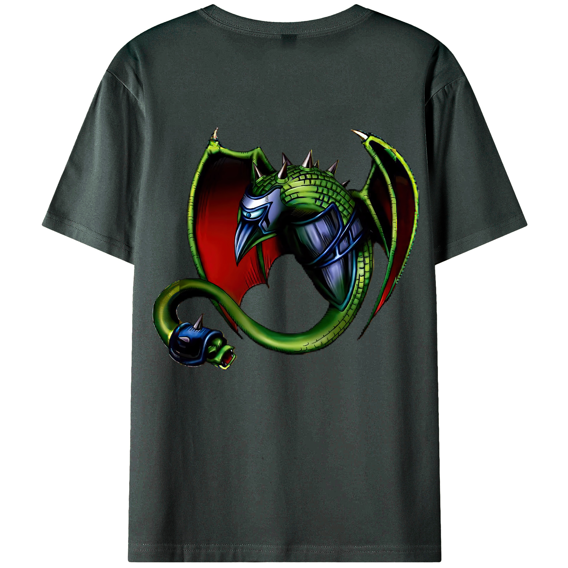 （画像用） 遊☆戯☆王 Yu-Gi-Oh! 綿100％ メンズ半袖Tシャツ（バックプリント） 通気性